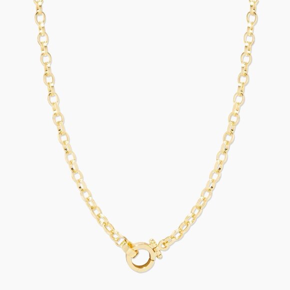 Gorjana Rose Link Necklace - 18k Gold Plated - Picture 2 of 6